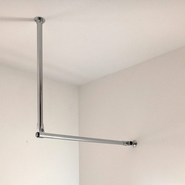 Ceiling To Wall Clothes Rail